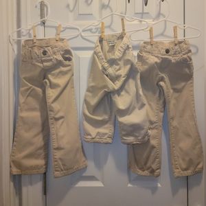 Girls khaki pants & capris bundle